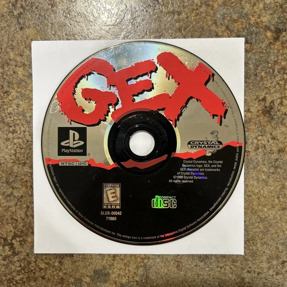 * Gex (Sony PlayStation 1 PS1, 1996) Disk Only Resurfaced